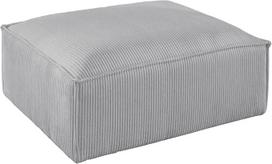 "Lisa Design" "Stella Corduroy" taburetė - modernaus stiliaus šviesiai pilka