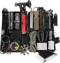"Lixada 18-in-1 Survival Kit" Avarinis išgyvenimo rinkinys Išgyvenimo rinkinys Išgyvenimo rinkinys Įrankių komplektas Pirmosios pagalbos įranga Žygiai Medžioklė Stovyklavimas Nuotykių