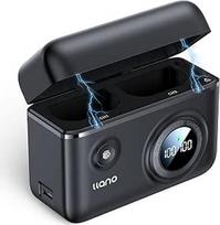"llano" LP-E6NH LP-E6P dvigubas USB-C greitasis įkroviklis, 18 W, suderinamas su "Canon EOS R5, R6 Mark II, 5D 6D 7D Mark II III IV, 5Ds, 60D, 70D, 80D, 90D, išmanusis skaitmeninis ekranas, magnetinis dangtelis