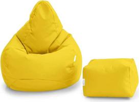 "Loftas 25" žaidimų krepšys "Bean Bag" lauko žaidimų kėdė vidaus gyvenamajam kambariui lauke Atsparus vandeniui Ergonomiškas dizainas kūno paramai Patvarus (geltonas, "Bean Bag" rinkinys)