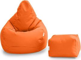 "Loftas 25" žaidimų krepšys "Bean Bag" lauko žaidimų kėdė, skirta vidaus gyvenamajam kambariui lauke Atsparus vandeniui Ergonomiškas dizainas, skirtas kūno paramai (oranžinė, "Bean Bag" rinkinys)