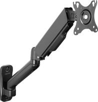 "LogiLink BP0145" 17-32" monitoriaus dujinio pakėlimo sieninio laikiklio laikiklis, juodas 90-540 mm