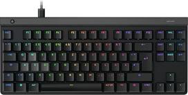 "Logitech G G515 Rapid TKL" plokščia laidinė žaidimų klaviatūra, visiškai pritaikoma kompiuteriniams žaidimams, su analoginiais plokščiais jungikliais, greituoju paleidimu, itin plona, skirta USB-A prievadui, DEU QWERTZ - juoda