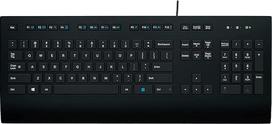 "Logitech K280e Pro" laidinė verslo klaviatūra "Windows" / "Linux" / "Chrome", USB "Plug and Play", diskretiška įvestis, standartinio dydžio, atspari purslams, skandinaviška QWERTY klaviatūra - juoda