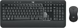 "Logitech MK540 Advanced Wireless keyboard mouse set", 2,4 GHz belaidis ryšys per USB "Unifying" imtuvą, 3 metų baterijos veikimo laikas, "Windows" ir "ChromeOS" kompiuteriams / nešiojamiesiems kompiuteriams, belgiškas AZERTY išdėstymas