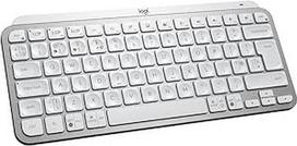 "Logitech MX Keys Mini" minimalistinė belaidė klaviatūra su apšvietimu "Bluetooth" USB C su apšvietimu, suderinama su "Apple macOS", "iOS", "Windows", "Linux", "Android", UK English QWERTY, šviesiai pilka
