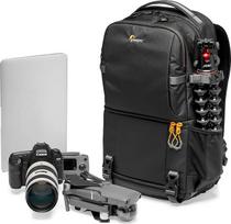 "Lowepro Fastpack BP 250 AW III" fotoaparato kuprinė beveidrodžiams ir DSLR fotoaparatams, pvz., Nikon D850, 300D, su "QuickDoor" prieiga