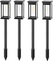 "Lumisky" 4 saulės žibintų pakuotė, skirta pritvirtinti 4 x LUZY LED šiltai balta Aukštis 34 cm