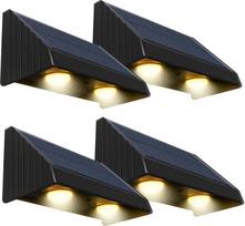 "Lumisky" 4 x saulės šviesos diodų sieniniai žibintai šiltai balti 4 x KYLA H6cm