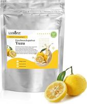 "Luxofit" stipraus skonio vaisių mažo kaloringumo skonio milteliai, universalūs maistui, 300 g, sveika mityba, natūralūs dažikliai, pagaminti Vokietijoje (Yuzu)