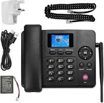 "Lychee 2", "3", "4G" belaidis fiksuotojo ryšio telefonas, "Dual SIM", "WiFi", daugiakalbis, didelis spalvotas ekranas su foniniu apšvietimu, nuimama antena, stalinis telefonas biurui, viešbučiui ir namams