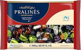 "Maître Truffout" šokoladiniai saldainiai 1 kg - subtiliai tirpstantis pieniškas šokoladas didelėje pakuotėje - puikus šokolado tiekimas dalijantis, biurui, svečiams ir užkandžiams