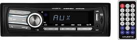 "Majestic SA 400 BT USB AX" automobilinė garso sistema su "Bluetooth", MP3/WMA USB/Micro SD, nuotolinio valdymo pultas, 100 W (25 W x 4 kanalai), juoda