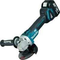 "Makita" 18 V kampinis šlifuoklis 115 mm DGA454RMJ be šepetėlių (2 akumuliatoriai x 4,0 Ah Li-Ion)
