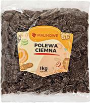 "Malinowe" juodojo šokolado glajus 1 kg kepimui