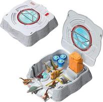 "Mattel" Juros periodo pasaulio Distortus Rex laboratorijos sensorinis žaidimų rinkinys su 8 mini figūrėlėmis, modelinu ir figūrėlėmis, sulankstomame dėkle, JKG89, [įvairių spalvų]