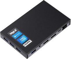 "MeLE" tylesnis 2D mini kompiuteris be ventiliatoriaus - su "Win11 Home", "Celeron N4000", 4GB RAM, 128GB atminties, M.2 SSD palaikymas, dvigubas HDMI, Gigabit Ethernet - nedidelis stalinis kompiuteris "Linux Ubuntu IoT