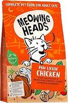 "Meowing Heads" sausas kačių maistas - "Paw Lickin' Chicken" - 100 % natūrali vištiena ir žuvis be dirbtinių skonių, tinka sveikam virškinimui, 4 kg