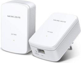 "Mercusys Powerline" adapteris MP500 KIT, 1000Mbit/s HomePlug AV2, Gigabit prievadas, "Plug & Play", be WLAN