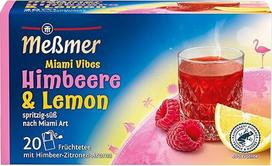 "Meßmer Country Tea Miami Vibes" vaisių arbata su aviečių ir citrinų aromatu 20 arbatos maišelių putojančios saldžios arbatos