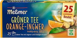"Meßmer" žalioji arbata "Orange Ginger" | 25 arbatos maišeliai | Vegan | Be glitimo | Be laktozės