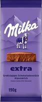 "Milka Extra Alpine Milk" - gausus Alpių pieno šokolado gabalėlis - 190 g