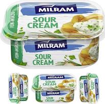 "Milram Sour Cream Fine Spicy" šviežias sūris 185 g x 4 vnt.
