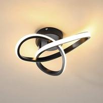 "minfair" modernus LED lubų šviestuvas, apvalios geometrijos lubų šviestuvas, elegantiškas 3000 K šviestuvas prieškambariui, svetainei, miegamajam, 18 W, skersmuo 24 cm