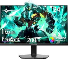 "Minifire" 24 colių žaidimų monitorius, 200 Hz, 1 ms, "FreeSync", "Full HD" (1920 x 1080), berėmis ekranas, mažai mėlynos šviesos, HDR, 300 nitų, sRGB 110 %, 4000:1 kontrastas, HDMI 2.0 ir DP 1.4-(MFG24F4H)