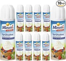 "Minus-L" purškiama grietinėlė Kreminė grietinėlė maistui 30 % riebumo 250 g x 10 vnt. su "Pufai Grocery