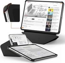 "MOFT Dynamic Folio" dėklas "iPad Pro" 13 colių (M5 2025 / M4 2024) - [sustiprinta kampų apsauga] Tvirtas, plonas magnetinis stovas su daugiau nei 20 žiūrėjimo kampų, aukščiausios kokybės MOVAS oda, Jet Black