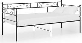 "Mogou" sofos lovos rėmas, Sofa lova, Sofa lova, Sofa lova, Sofa lova, Sofa lova, Sofos ir sofos, Juodas metalas, 90 x 200 cm