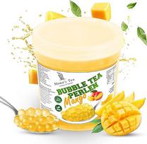 "Momo's Tea®" burbulinės arbatos rutuliukai - pasigaminkite patys [Mango - 1300g XXL indelis] - 100% veganiška, halal, be glitimo
