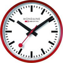 "Mondaine SBB" sieninis laikrodis - Raudonas aliuminis - Analoginis - Šveicariškas kvarcinis mechanizmas