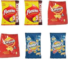 "Mondalez Chips" bandomoji pakuotė "Fonzies Yonkers Cipster Multipack" kukurūzų užkandžiai su sūriu