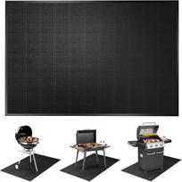 "Mondoshop" Dujų kepsninės ugniai atsparus kilimėlis - 100 x 150 cm karščio apsaugos kilimėlis nuo purslų, anglių kepsninės židinio grindų apsaugos kilimėlis, skirtas grindų, vejos, stovyklavietės, denio apsaugai