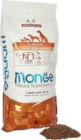 "Monge all-breeds Super Premium Puppy agnello-riso" 12 kg