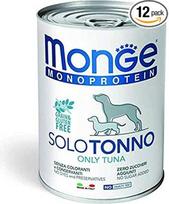 "Monge Monoproteico Just Tuna" drėgnas maistas šunims 12 x 400 g