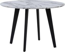 "Mosby" elegantiškas valgomojo stalas "Marble Look" 110 cm apvalus modernus