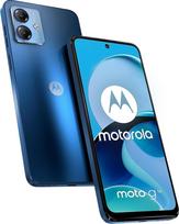 "Motorola Moto G14" (4/128GB išplečiama, dviguba 50 MP kamera, 6,5 colių FHD+ ekranas, "Unisoc T616", 5000 mAh baterija, dvi SIM kortelės, "Android 13", mėlynas dangtelis)