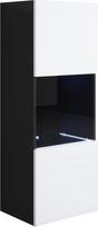 "Muebles Bonitos" pakabinama spintelė "Luke", modelis V3, juoda / balta (40 x 126 cm)