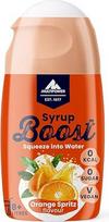 "Multipower Syrup Boost Orange Spritz" (65 ml) - veganiškas sirupas be cukraus iki 8 l aromatizuoto vandens - mažai kalorijų turintis gėrimų koncentratas