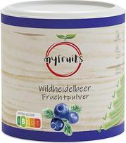 "myfruits" laukinių mėlynių milteliai, 200 g, 100 % laukinių mėlynių, vaisių milteliai kokteiliams, kokteiliams ir jogurtui