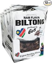 "Nam Flava" - originali Namibijos "Biltong" dovanų dėžutė - 1,2 kg (12 x 100 g) - jautienos džerkai, džiovinta mėsa, daug baltymų