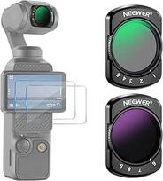 "Neewer Variables" ND2-ND32 ir ND64-ND512 rinkinys, suderinamas su "DJI Osmo Pocket 3 Creator" kombinuotais priedais, ribotas pilkasis filtras, 2 ekrano apsaugos, veiksmo kamerų priedai