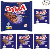 "Nestlé Crunch Milk Bar", traškus šokoladinis batonėlis su pieniniu šokoladu ir grūdais, 5 vnt. (3 x 33 g)
