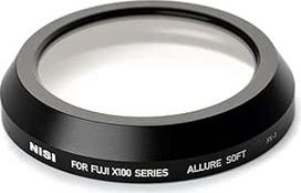 "NiSi" 49 mm minkštasis filtras "Allure", skirtas "Fuji FUJIFILM X70" / "X100" / "X100S" / "X100F" / "X100T" / "X100V", juodas