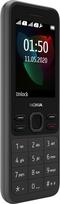 "Nokia 150 Version 2020" funkcinis telefonas (2,4 colio, 4MB vidinė atmintis (išplečiama iki 32GB naudojant "MicroSD" kortelę), 4MB RAM, dvi SIM kortelės), juodas