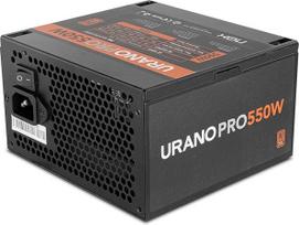 "NOX Xtreme URANO Pro 550W 80 Plus Bronze" - ATX maitinimo šaltinis su tyliu 120 mm PWM ventiliatoriumi, visapusiška apsauga (OVP, UVP, OPP, SCP, OTP), aktyviuoju PFC, ypač ilgais plokščiais kabeliais