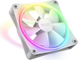 "NZXT F120 RGB Duo" - 120 mm dvipusis RGB ventiliatorius - 20 individualiai adresuojamų šviesos diodų - subalansuotas oro srautas ir statinis slėgis - skysčių dinaminis guolis - PWM valdymas - baltas